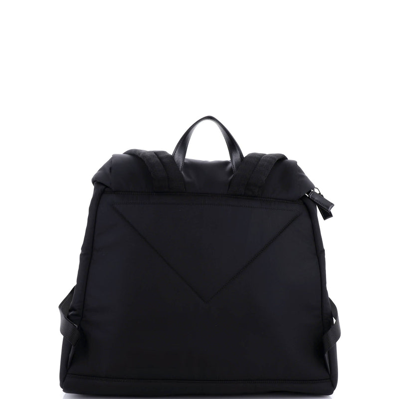 Prada Zipped Triangle Flap Backpack Re-