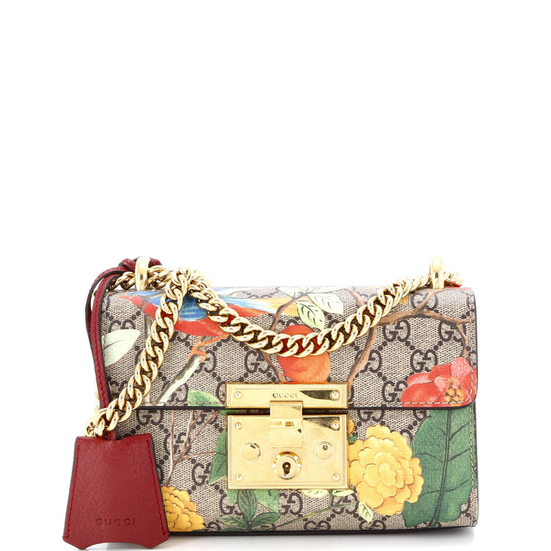 Gucci Padlock Shoulder Bag Tian Print Gg
