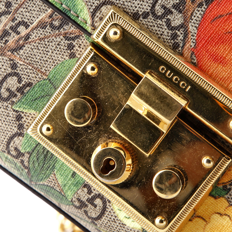 Gucci Padlock Shoulder Bag Tian Print Gg