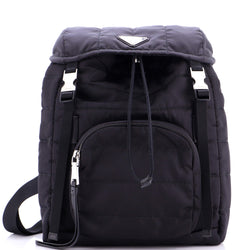 Prada Double Buckle Backpack Quilted