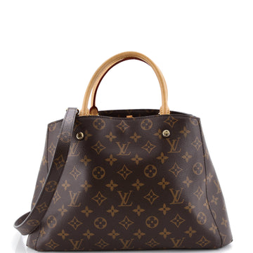 Louis Vuitton Montaigne Handbag Canvas
