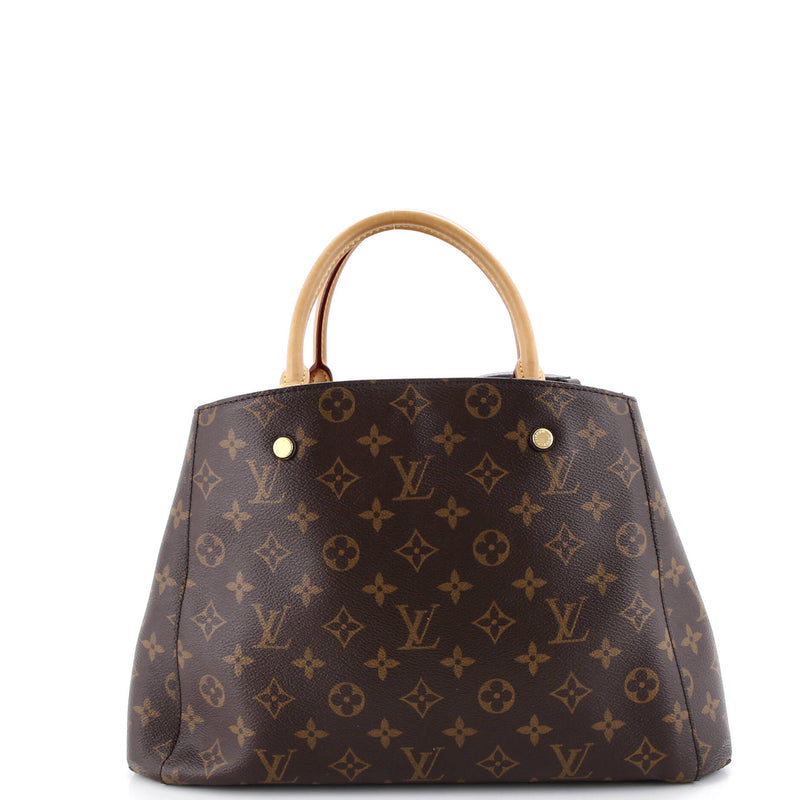 Louis Vuitton Montaigne Handbag Canvas