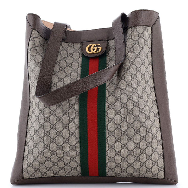 Gucci Ophidia Soft Open Tote Gg Coated