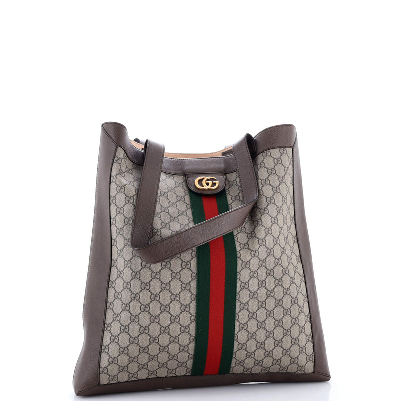 Gucci Ophidia Soft Open Tote Gg Coated