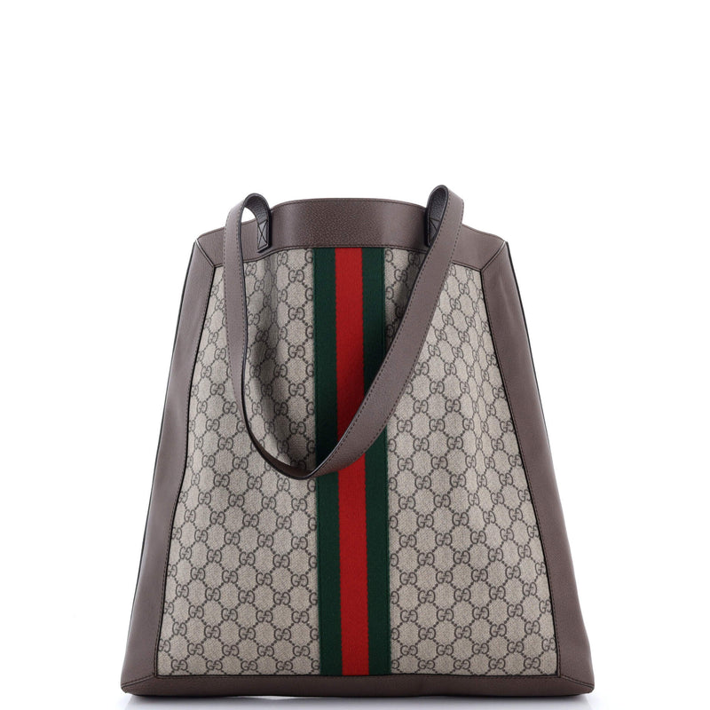 Gucci Ophidia Soft Open Tote Gg Coated