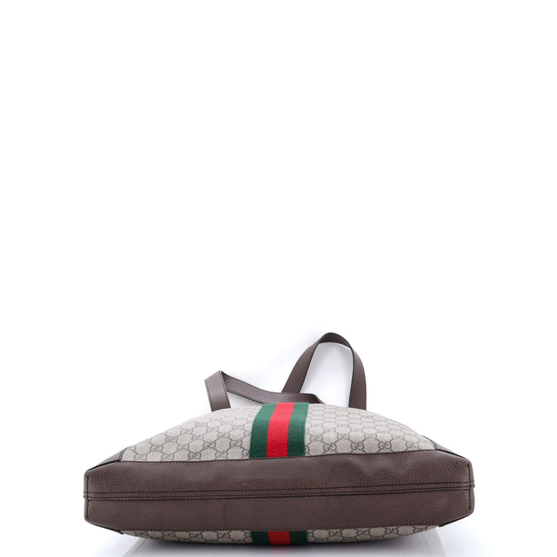 Gucci Ophidia Soft Open Tote Gg Coated