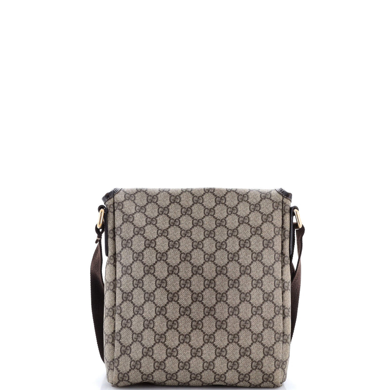 Gucci Flap Messenger Gg Coated Canvas