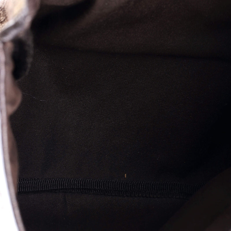 Gucci Flap Messenger Gg Coated Canvas