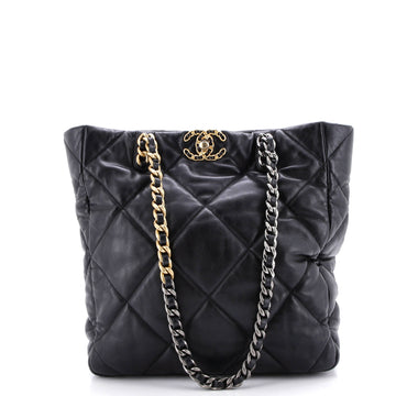 Chanel 19 Shopping Bag Quilted Leather