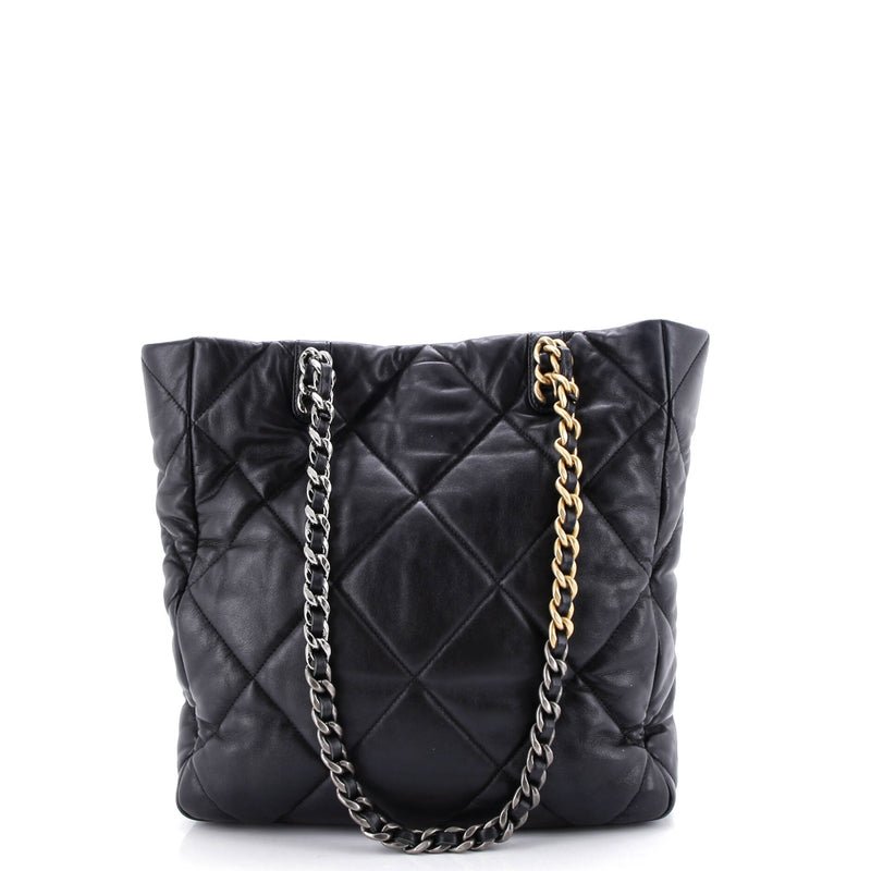 Chanel 19 Shopping Bag Quilted Leather
