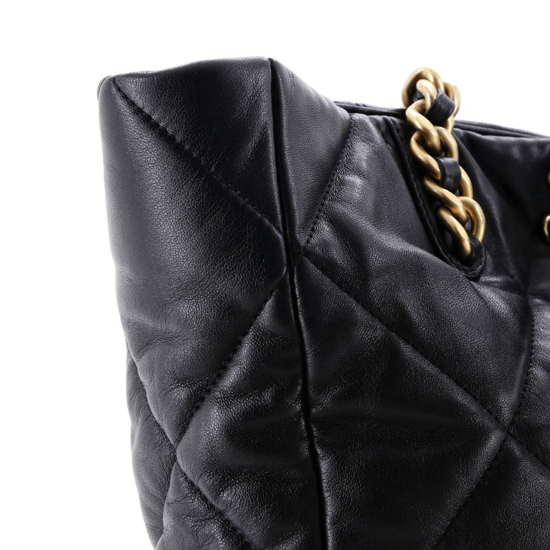 Chanel 19 Shopping Bag Quilted Leather