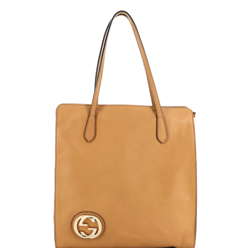 Gucci Interlocking G Tote Leather Large