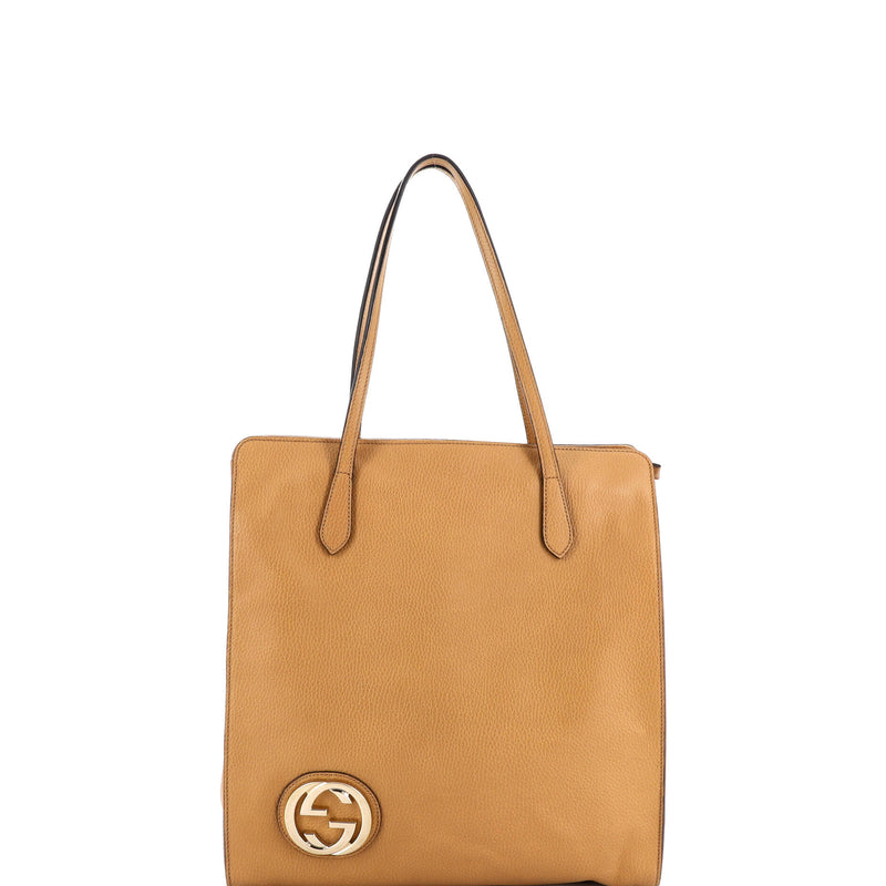 Gucci Interlocking G Tote Leather Large