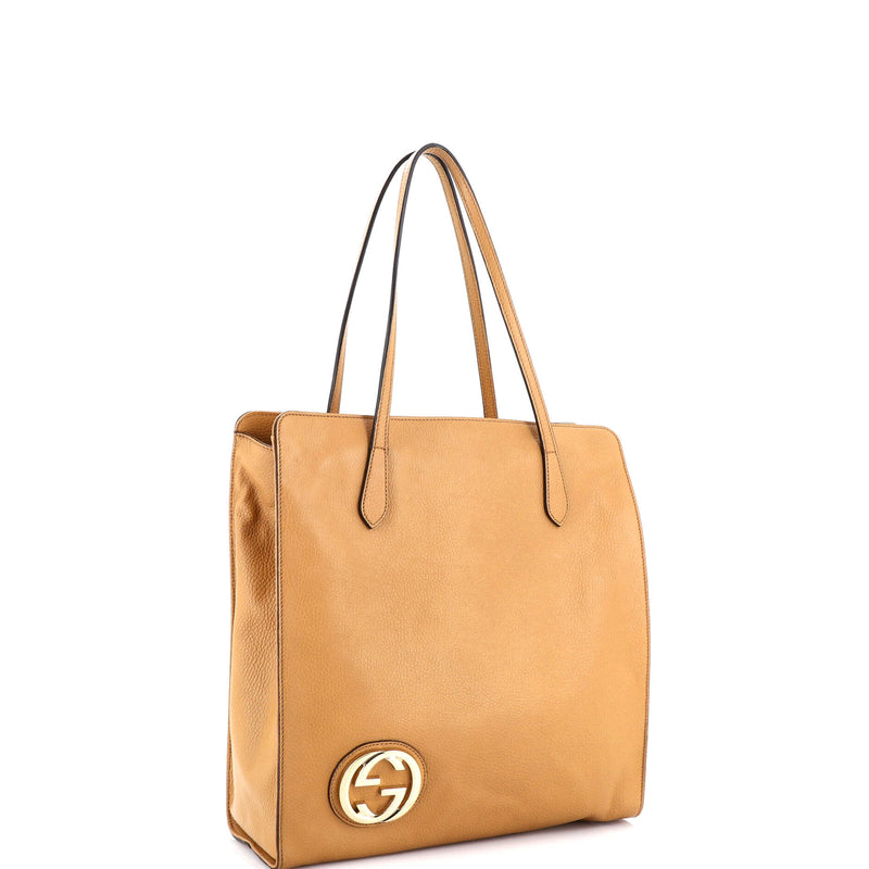 Gucci Interlocking G Tote Leather Large