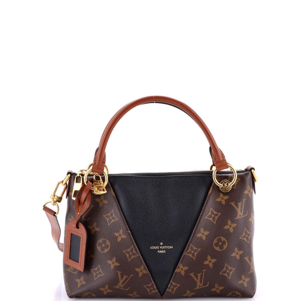 Louis Vuitton V Tote Canvas And Leather