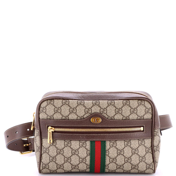 Gucci Ophidia Belt Bag Gg Coated Canvas