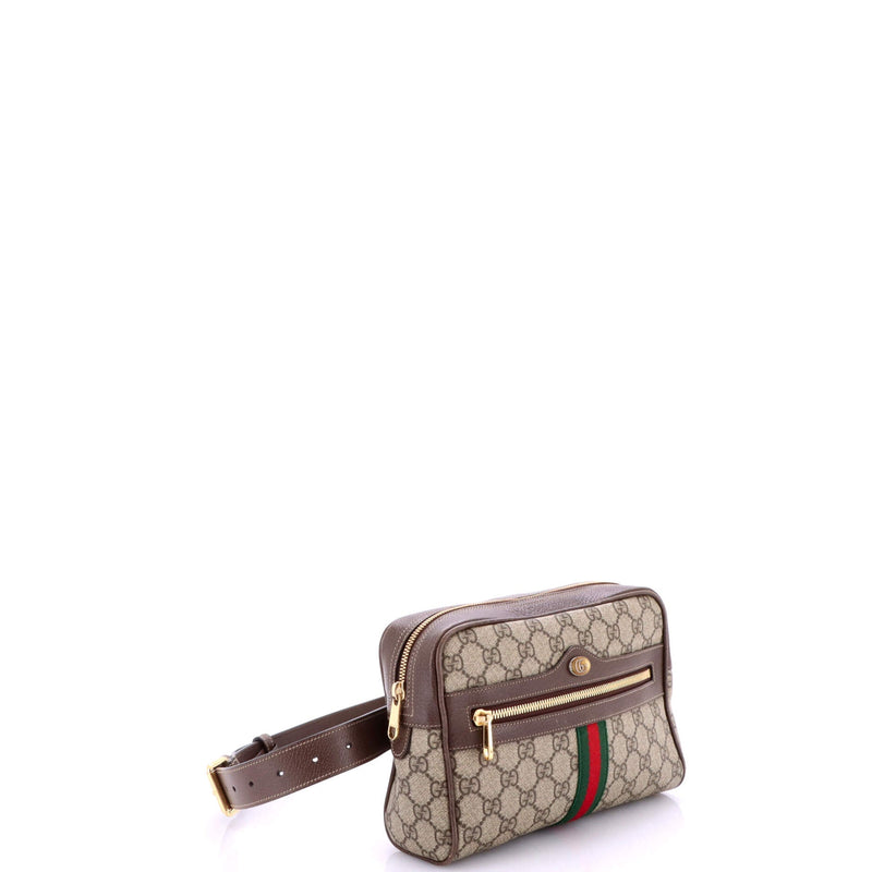 Gucci Ophidia Belt Bag Gg Coated Canvas