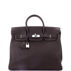 Hermes Hac Birkin Bag Ebene Fjord With