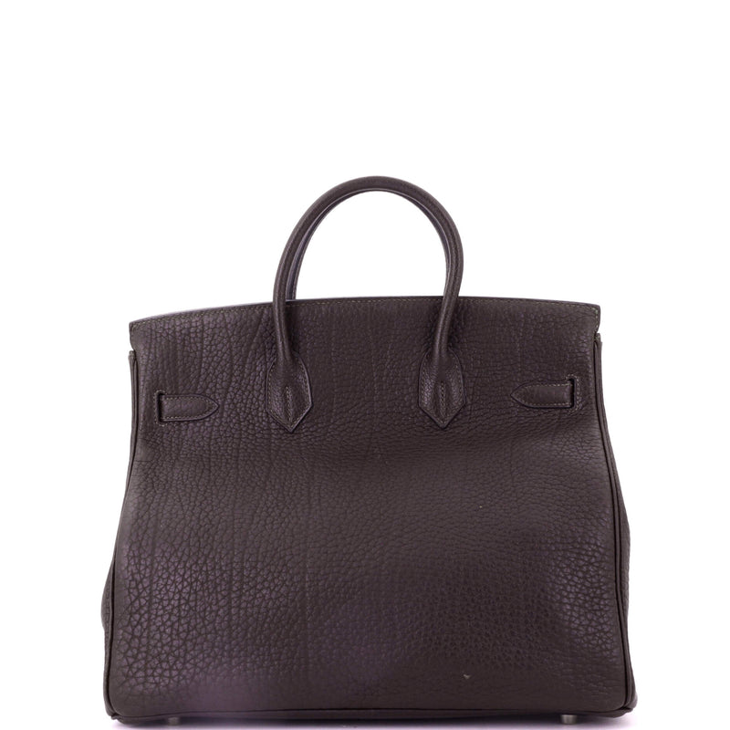 Hermes Hac Birkin Bag Ebene Fjord With