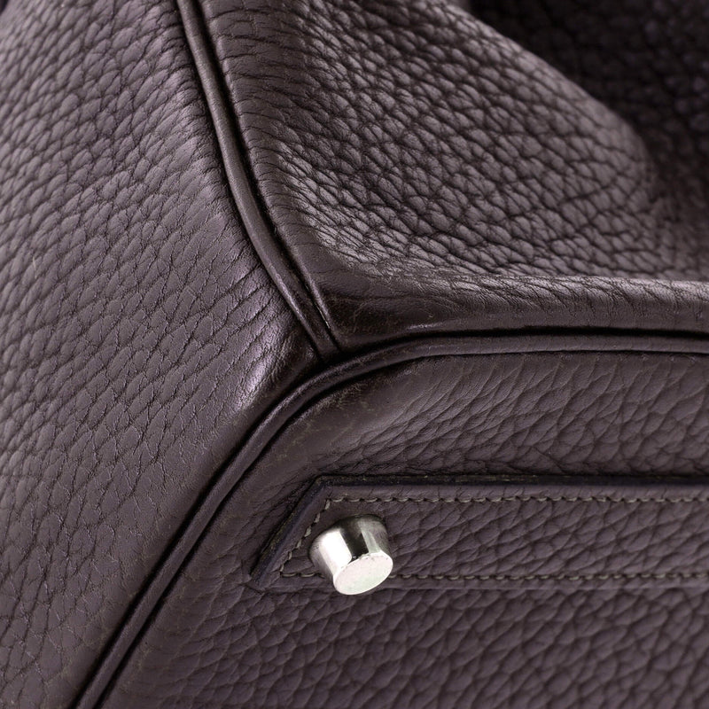 Hermes Hac Birkin Bag Ebene Fjord With