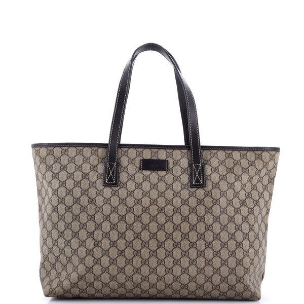 Gucci Plus Tote Gg Coated Canvas With