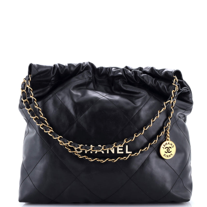 Chanel 22 Chain Hobo Quilted Calfskin