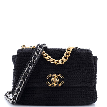Chanel 19 Flap Bag Crochet Medium