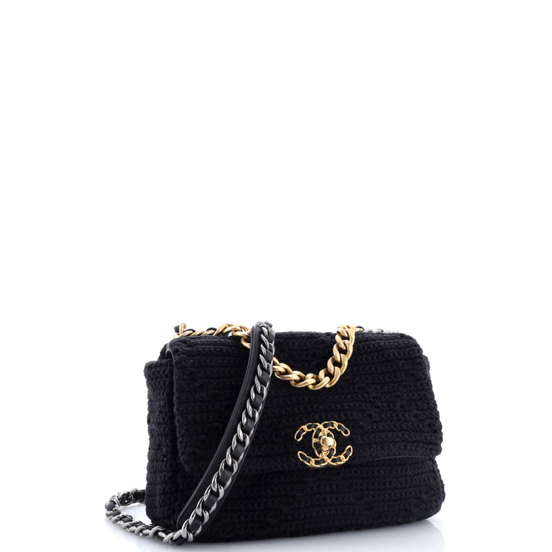 Chanel 19 Flap Bag Crochet Medium