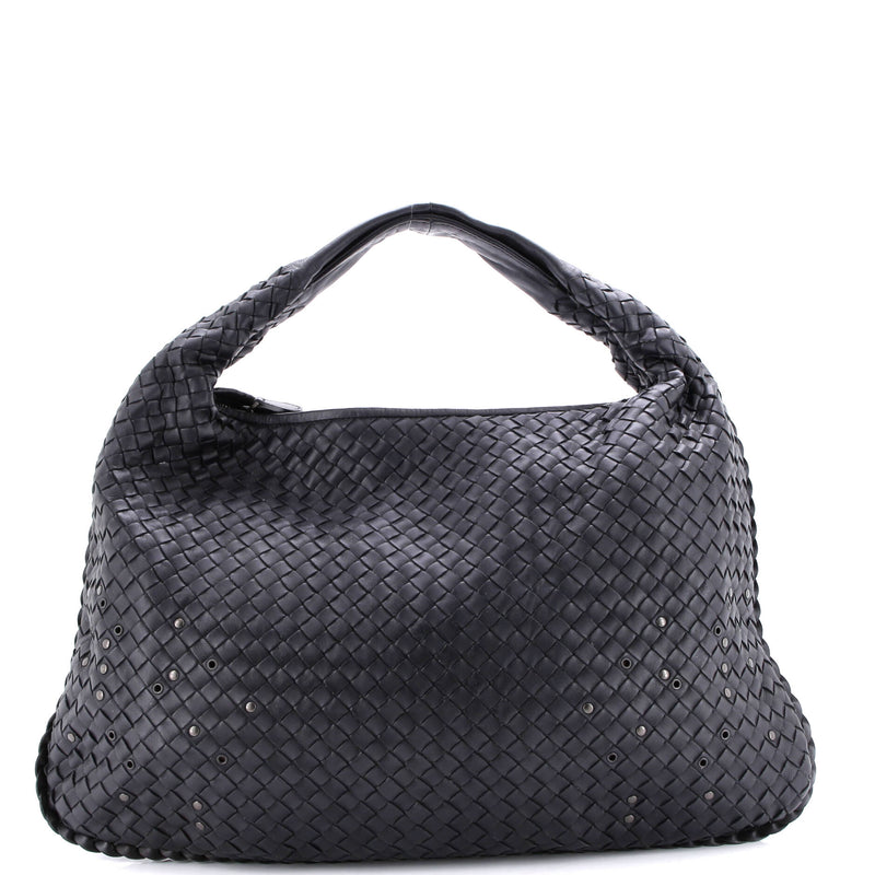 Bottega Veneta Hobo Studded Intrecciato