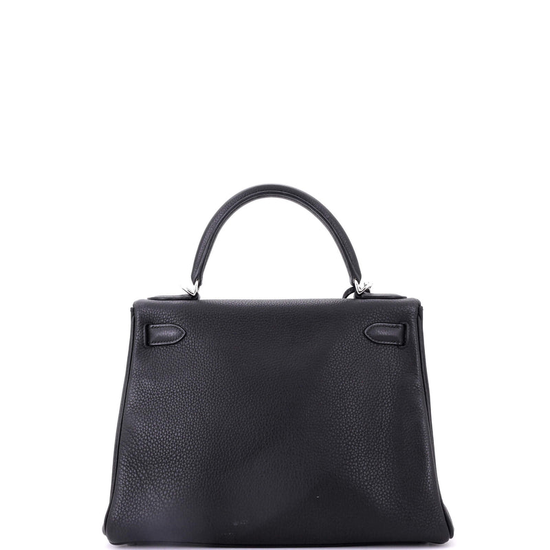 Hermes Kelly Handbag Noir Togo With