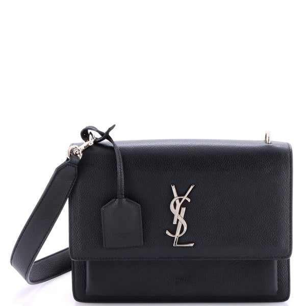 Saint Laurent Sunset Satchel Leather