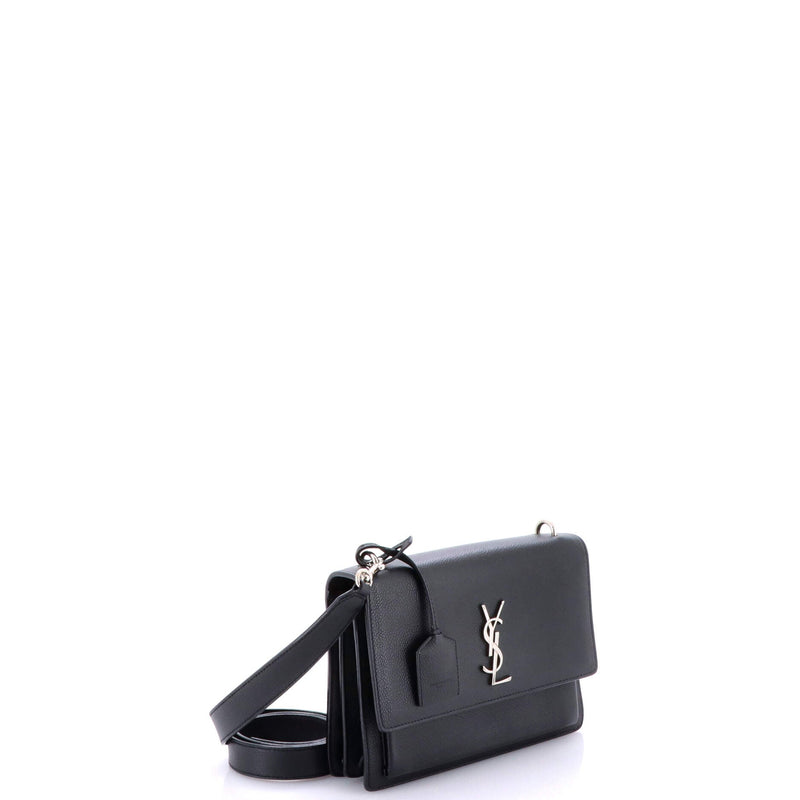Saint Laurent Sunset Satchel Leather