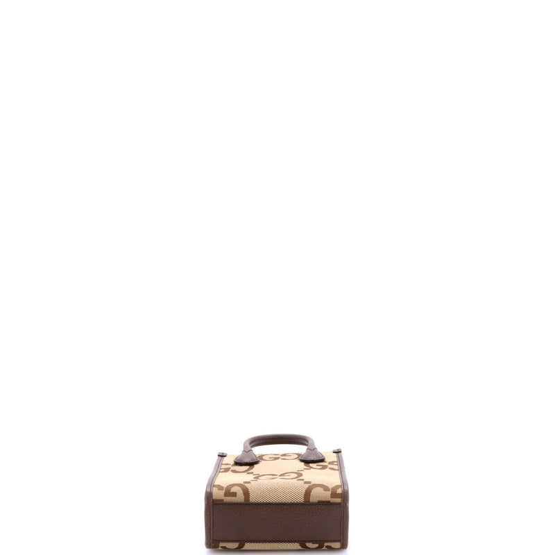 Gucci Vertical Tote Jumbo Gg Canvas Mini