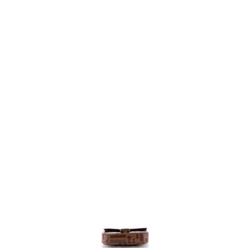 Fendi Chain Baguette Charm Bag Zucca