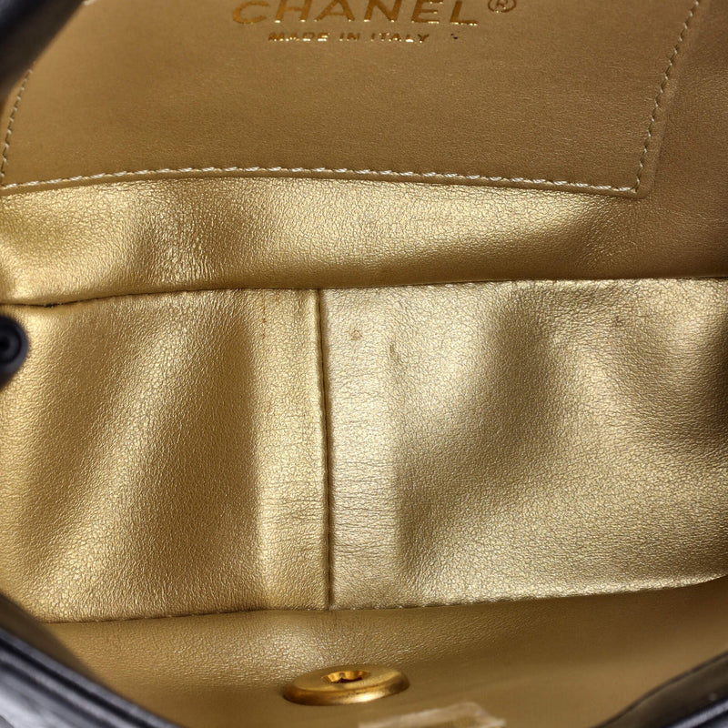 Chanel Double Cc Pearl Flap Bag Quilted