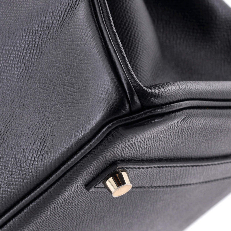 Hermes Birkin Handbag Noir Epsom With