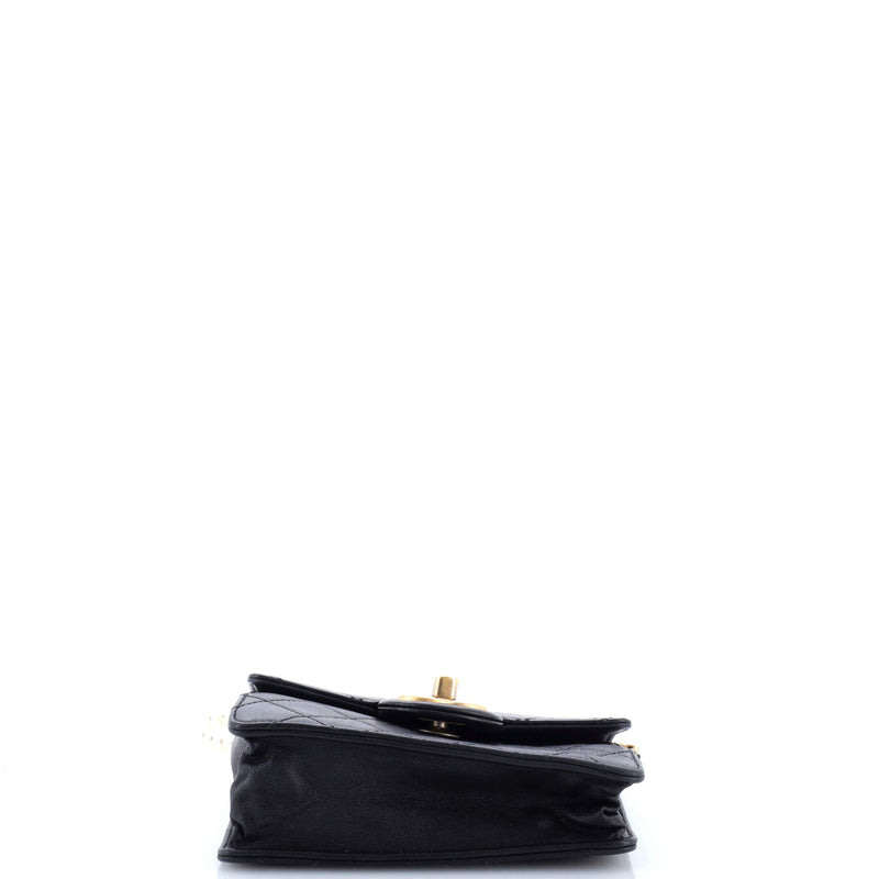 Chanel Pearl Chain Flap Bag Quilted