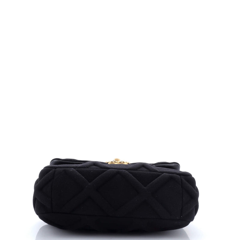 Chanel 19 Flap Bag Quilted Jersey Medium