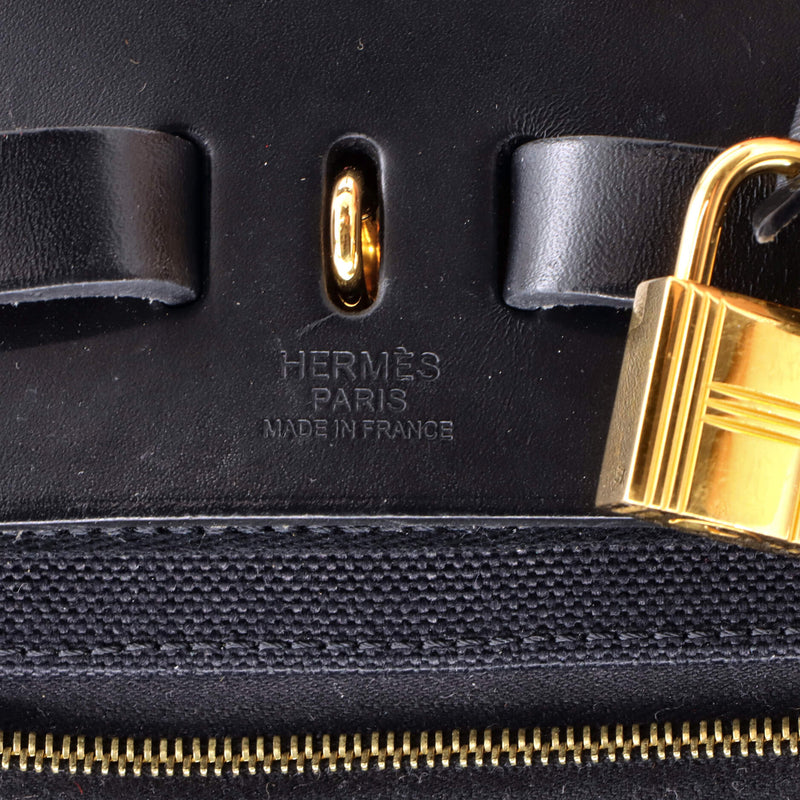 Hermes Herbag A Dos Zip Backpack Toile