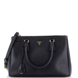 Prada Galleria Double Zip Tote Saffiano