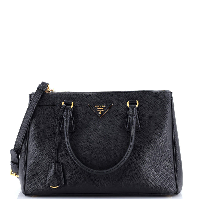 Prada Galleria Double Zip Tote Saffiano