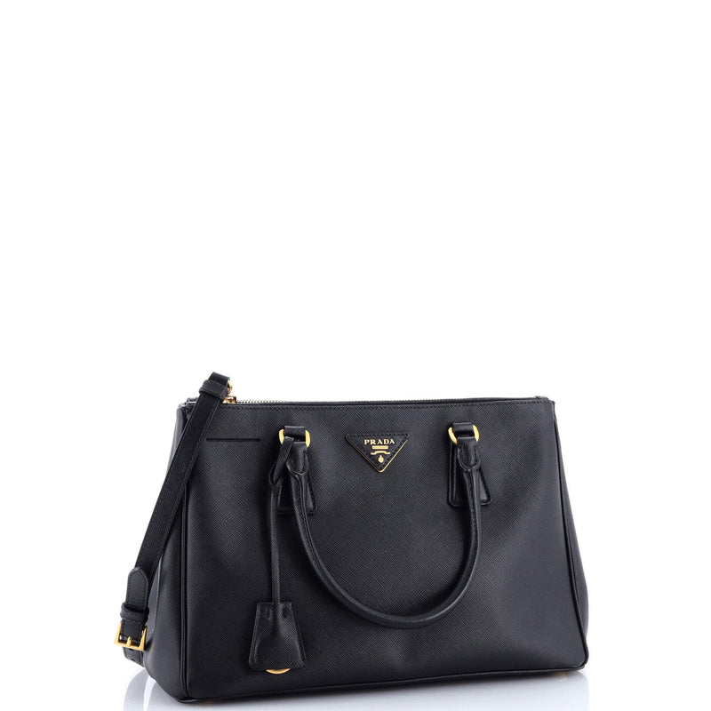 Prada Galleria Double Zip Tote Saffiano