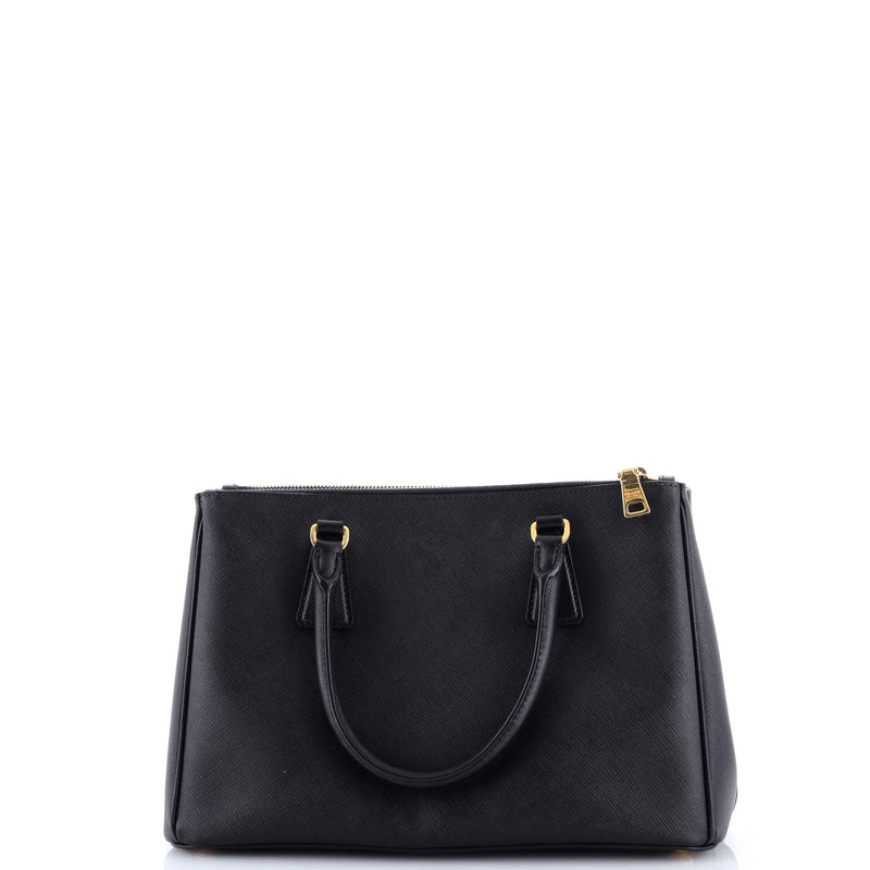 Prada Galleria Double Zip Tote Saffiano