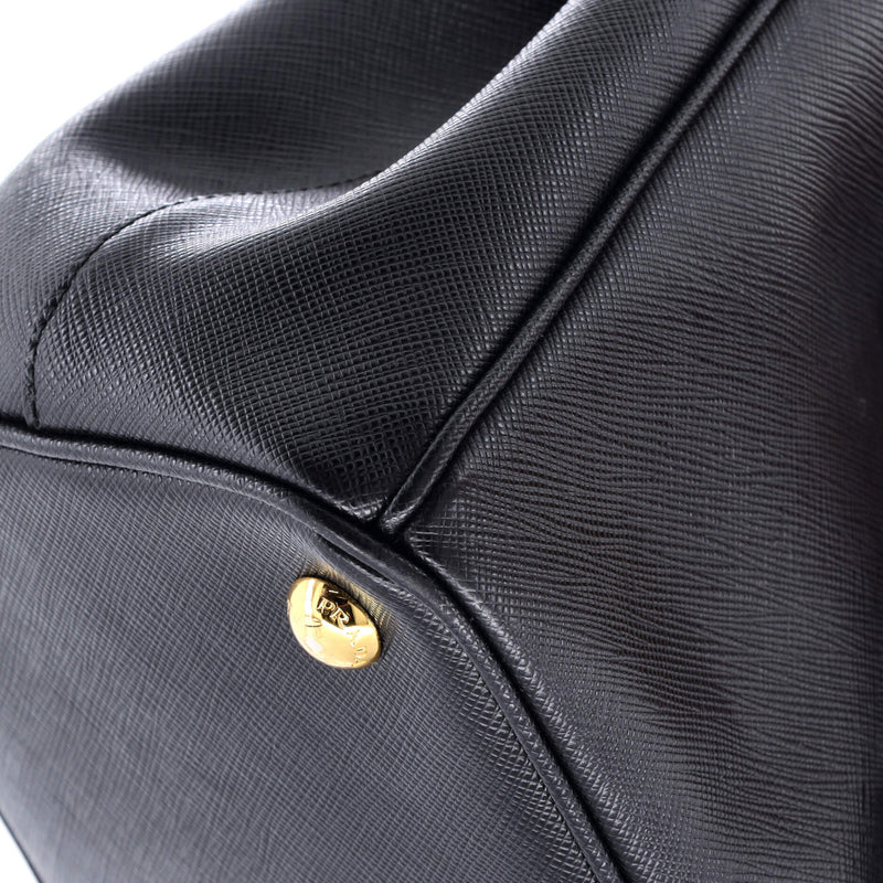 Prada Galleria Double Zip Tote Saffiano