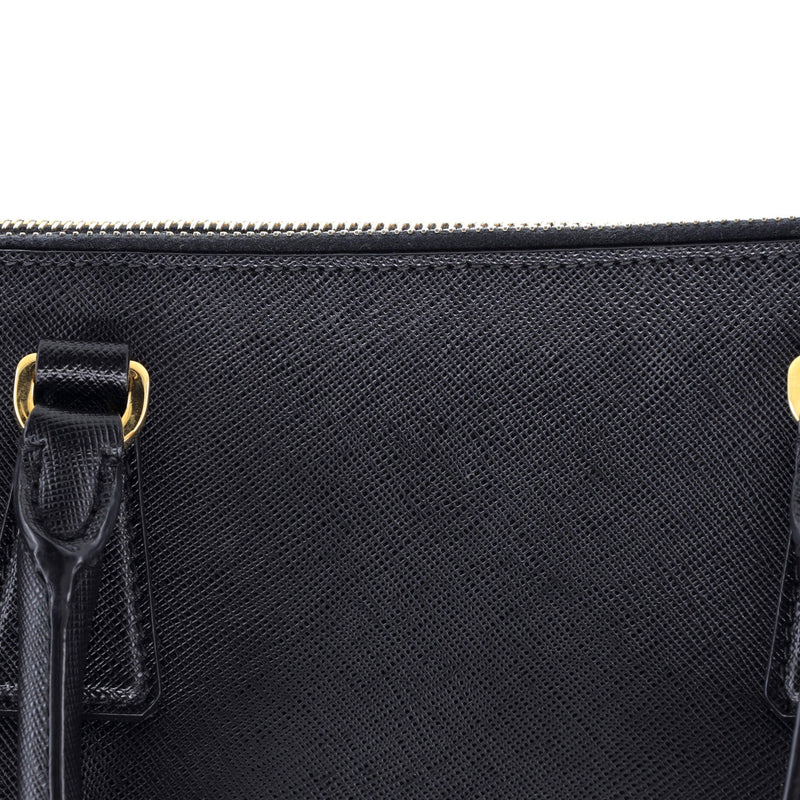 Prada Galleria Double Zip Tote Saffiano