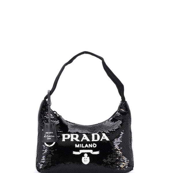 Prada Re-Edition Hobo Sequins Mini