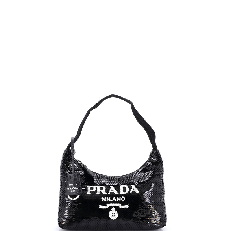 Prada Re-Edition Hobo Sequins Mini