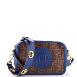 F Is Fendi Logo Stamp Camera Bag Zucca