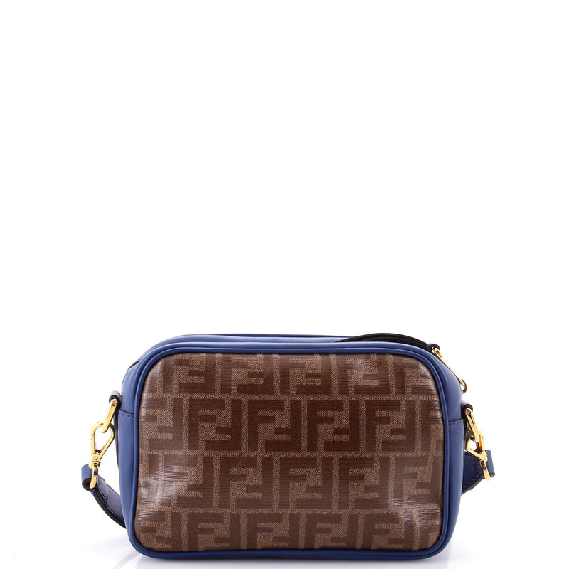 F Is Fendi Logo Stamp Camera Bag Zucca