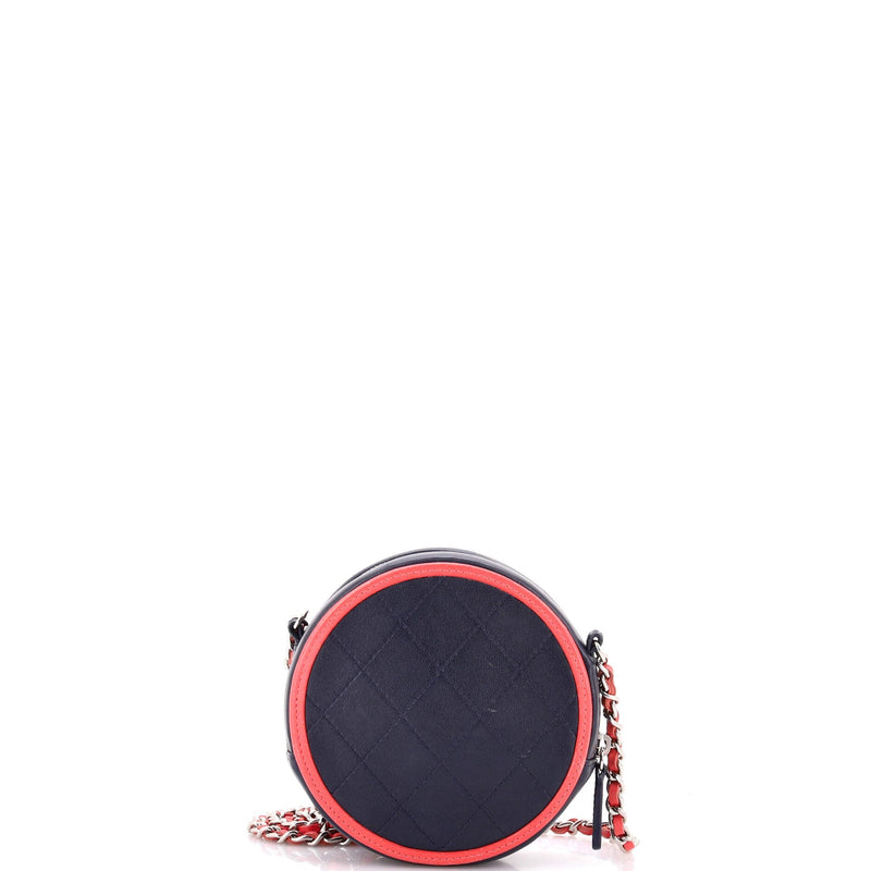 Chanel Color Pop Round Clutch With Chain